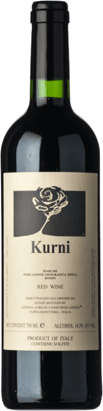 77,95 € Бесплатная доставка | Красное вино Oasi degli Angeli Kurni I.G.T. Marche Marche Италия Montepulciano бутылка 75 cl
