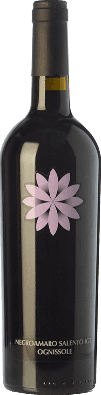 12,95 € Kostenloser Versand | Rotwein Ognissole I.G.T. Salento Kampanien Italien Negroamaro Flasche 75 cl