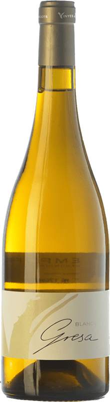 25,95 € Free Shipping | White wine Olivardots Blanc de Gresa Crianza D.O. Empordà Catalonia Spain Grenache Tintorera, Grenache White, Carignan White Bottle 75 cl