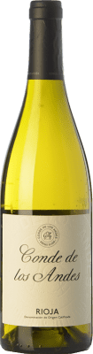 33,95 € Free Shipping | White wine Ollauri Conde de los Andes Crianza D.O.Ca. Rioja The Rioja Spain Viura Bottle 75 cl