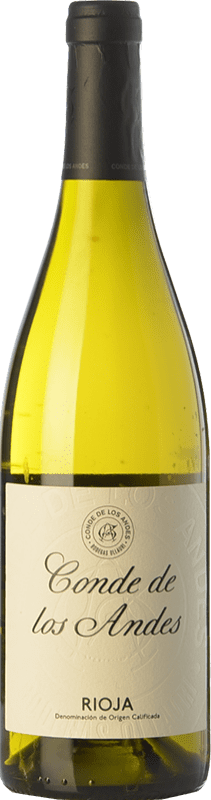 42,95 € Spedizione Gratuita | Vino bianco Ollauri Conde de los Andes Crianza D.O.Ca. Rioja La Rioja Spagna Viura Bottiglia 75 cl