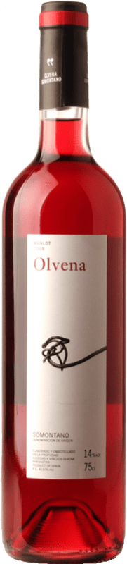 6,95 € Envio grátis | Vinho Rosé Olvena D.O. Somontano Aragão Espanha Merlot 75 cl