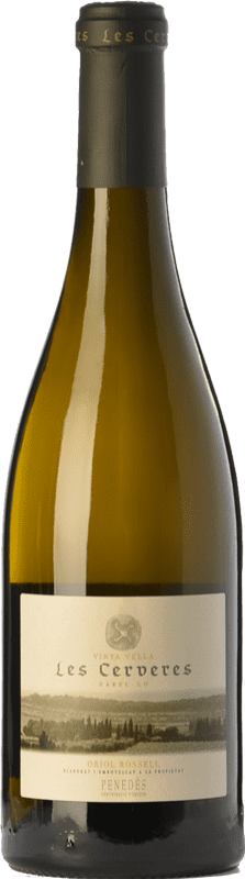 21,95 € Free Shipping | White wine Oriol Rossell Les Cerveres Crianza D.O. Penedès Catalonia Spain Xarel·lo Bottle 75 cl