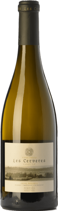 28,95 € Kostenloser Versand | Weißwein Oriol Rossell Les Cerveres Crianza — Kurze Fassreifung D.O. Penedès Katalonien Spanien Xarel·lo Flasche 75 cl