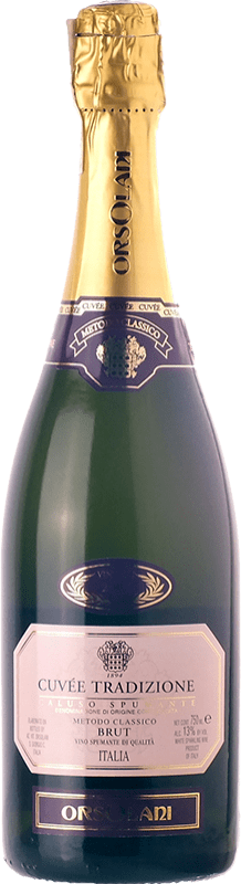 18,95 € Envio grátis | Espumante rosé Orsolani Cuvée Tradizione Etichetta Rosa D.O.C.G. Erbaluce di Caluso Piemonte Itália Erbaluce Garrafa 75 cl