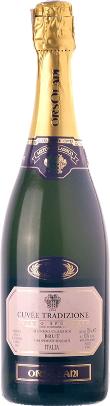 18,95 € Free Shipping | Rosé sparkling Orsolani Cuvée Tradizione Etichetta Rosa D.O.C.G. Erbaluce di Caluso Piemonte Italy Erbaluce Bottle 75 cl