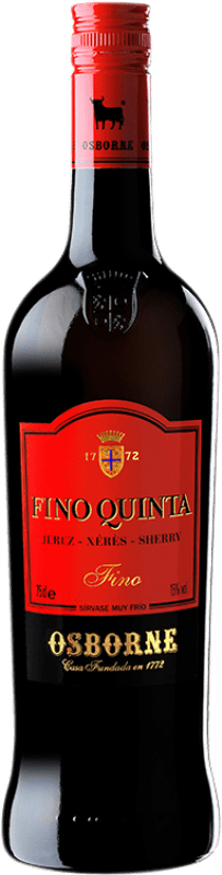 8,95 € 送料無料 | 酒精強化ワイン Osborne Quinta D.O. Manzanilla-Sanlúcar de Barrameda アンダルシア スペイン Palomino Fino ボトル 75 cl