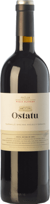 12,95 € Free Shipping | Red wine Ostatu Aged D.O.Ca. Rioja The Rioja Spain Tempranillo Bottle 75 cl
