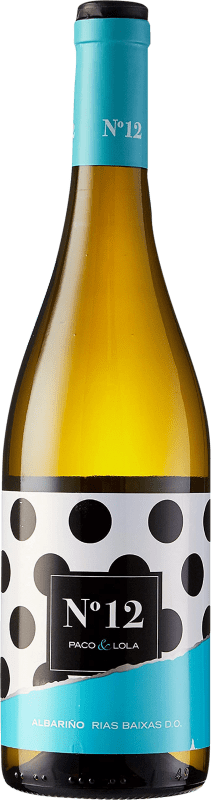 12,95 € Envio grátis | Vinho branco Paco & Lola Nº 12 D.O. Rías Baixas Galiza Espanha Albariño Garrafa 75 cl