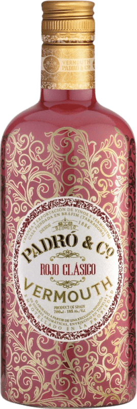 13,95 € Free Shipping | Vermouth Padró Rojo Clásico Catalonia Spain Bottle 75 cl