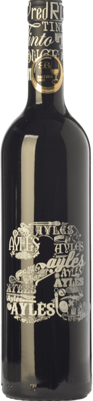 8,95 € Kostenloser Versand | Rotwein Pago de Aylés A Jung D.O.P. Vino de Pago Aylés Aragón Spanien Tempranillo, Merlot, Grenache, Cabernet Sauvignon Flasche 75 cl