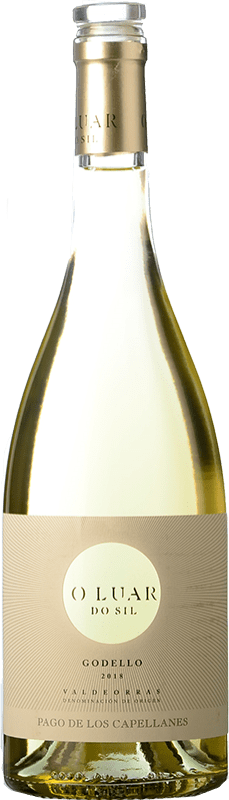 10,95 € Free Shipping | White wine Pago de los Capellanes O Luar Do Sil D.O. Valdeorras Galicia Spain Godello Bottle 75 cl