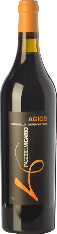19,95 € Envoi gratuit | Vin rouge Pago del Vicario Agios Crianza I.G.P. Vino de la Tierra de Castilla Castilla La Mancha Espagne Tempranillo, Grenache Bouteille 75 cl