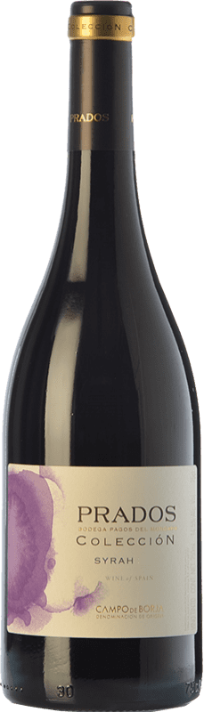 15,95 € 免费送货 | 红酒 Pagos del Moncayo Prados Colección 岁 D.O. Campo de Borja 阿拉贡 西班牙 Syrah 瓶子 75 cl