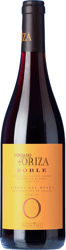 10,95 € Kostenloser Versand | Rotwein Pagos del Rey Condado de Oriza Eiche D.O. Ribera del Duero Kastilien und León Spanien Tempranillo Flasche 75 cl