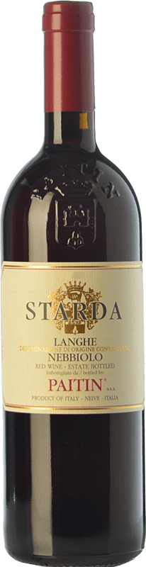 18,95 € Kostenloser Versand | Rotwein Paitin Starda D.O.C. Langhe Piemont Italien Nebbiolo Flasche 75 cl