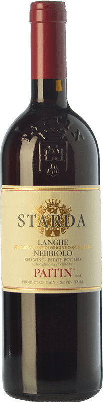 19,95 € Spedizione Gratuita | Vino Rosso Paitin Starda D.O.C. Langhe Piemonte Italia Nebbiolo 75 cl