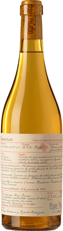 66,95 € Envio grátis | Vinho branco Cosme Palacio 1894 Crianza D.O.Ca. Rioja La Rioja Espanha Viura, Malvasía Garrafa 75 cl