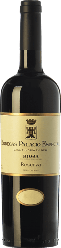37,95 € Spedizione Gratuita | Vino Rosso Palacio Speciale Riserva D.O.Ca. Rioja La Rioja Spagna Tempranillo 75 cl