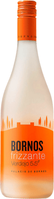8,95 € Бесплатная доставка | Белое игристое вино Palacio de Bornos Frizzante — Слабо игристое D.O. Rueda Кастилия-Леон Испания Verdejo — Вердехо 75 cl