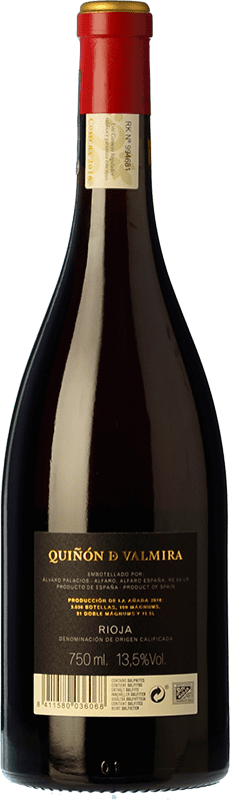 408,95 € Free Shipping | Red wine Palacios Remondo Quiñón de Valmira Crianza D.O.Ca. Rioja The Rioja Spain Grenache Bottle 75 cl