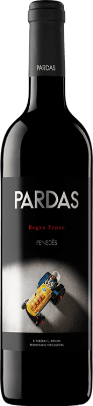 12,95 € Free Shipping | Red Wine Pardas Negre Franc Crianza — Aged D.O. Penedès Catalonia Spain Merlot, Cabernet Sauvignon, Cabernet Franc Bottle 75 cl
