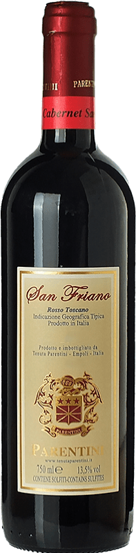 10,95 € Free Shipping | Red Wine Parentini San Friano I.G.T. Toscana Tuscany Italy Cabernet Sauvignon 75 cl