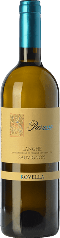 31,95 € Бесплатная доставка | Белое вино Parusso Bricco Rovella D.O.C. Langhe Пьемонте Италия Sauvignon бутылка 75 cl