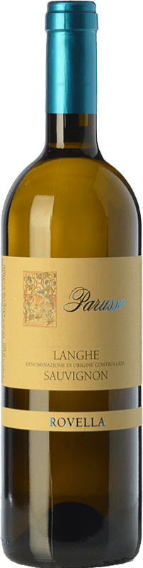32,95 € Envío gratis | Vino Blanco Parusso Bricco Rovella D.O.C. Langhe Piemonte Italia Sauvignon 75 cl