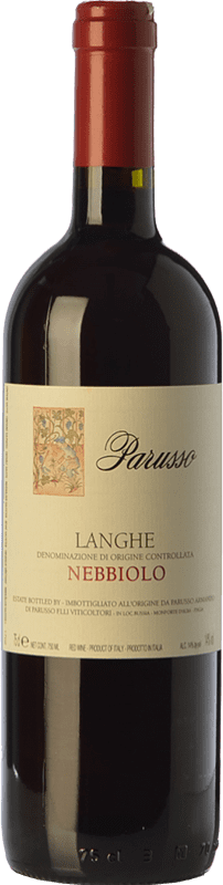 29,95 € Envío gratis | Vino Tinto Parusso D.O.C. Langhe Piemonte Italia Nebbiolo 75 cl