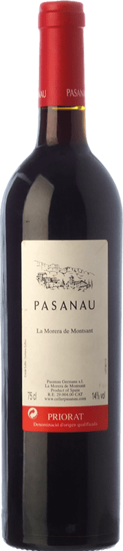 26,95 € Spedizione Gratuita | Vino rosso Pasanau La Morera de Montsant Crianza D.O.Ca. Priorat Catalogna Spagna Merlot, Grenache, Carignan Bottiglia 75 cl