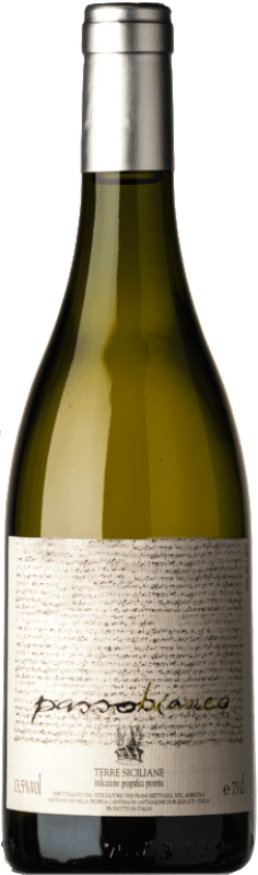 29,95 € Envío gratis | Vino blanco Passopisciaro Passobianco I.G.T. Terre Siciliane Sicilia Italia Chardonnay Botella 75 cl