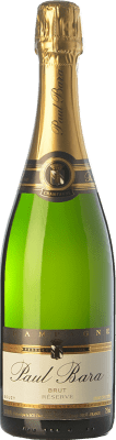 69,95 € Бесплатная доставка | Белое игристое Paul Bara брют Резерв A.O.C. Champagne шампанское Франция Pinot Black бутылка 75 cl