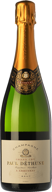 68,95 € Kostenloser Versand | Weißer Sekt Paul Déthune Grand Cru Brut Jung A.O.C. Champagne Champagner Frankreich Chardonnay, Pinot Meunier Flasche 75 cl