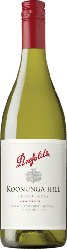 12,95 € Envio grátis | Vinho branco Penfolds Koonunga Hill Crianza I.G. Southern Australia Austrália Meridional Austrália Chardonnay Garrafa 75 cl