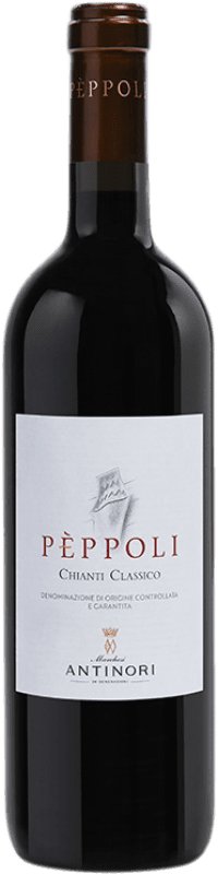 17,95 € Free Shipping | Red wine Pèppoli D.O.C.G. Chianti Classico Tuscany Italy Merlot, Syrah, Sangiovese Bottle 75 cl