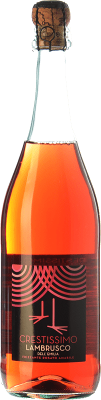 4,95 € 免费送货 | 玫瑰气泡酒 Perelada Crestissimo Rosato 年轻的 I.G.T. Emilia Romagna 艾米利亚 - 罗马涅 意大利 Lambrusco 瓶子 75 cl