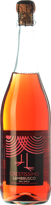 4,95 € Spedizione Gratuita | Spumante Rosato Perelada & Chivite Crestissimo Giovane I.G.T. Emilia Romagna Emilia-Romagna Italia Lambrusco 75 cl