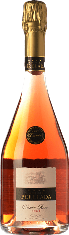 11,95 € Envío gratis | Espumoso rosado Perelada Cuvée Rosé Brut D.O. Cava Cataluña España Trepat Botella 75 cl