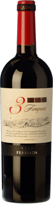 9,95 € Free Shipping | Red wine Perelada 3 Fincas Aged D.O. Empordà Catalonia Spain Tempranillo, Merlot, Syrah, Grenache, Cabernet Sauvignon, Samsó Bottle 75 cl