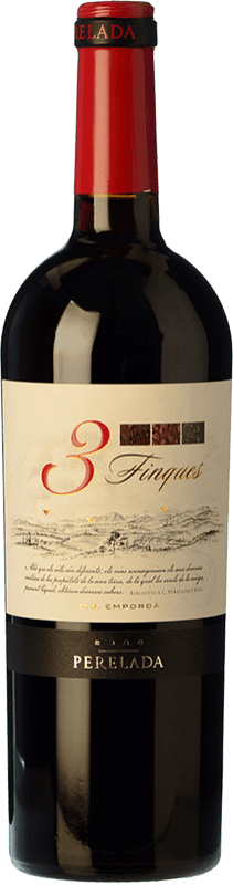 9,95 € Kostenloser Versand | Rotwein Perelada & Chivite 3 Fincas Crianza — Kurze Fassreifung D.O. Empordà Katalonien Spanien Tempranillo, Merlot, Syrah, Garnacha — Grenache, Cabernet Sauvignon, Samsó Flasche 75 cl