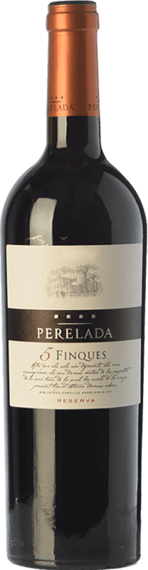 46,95 € 免费送货 | 红葡萄酒 Perelada & Chivite 5 Fincas 珍藏 D.O. Empordà 加泰罗尼亚 西班牙 Tempranillo — 丹魄, Merlot — 梅洛, Syrah — 西拉, Garnacha — 歌海娜, Cabernet Sauvignon — 赤霞珠, Cabernet Franc — 品丽珠 大瓶 — Magnum 1,5 L