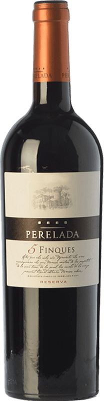 11,95 € Free Shipping | Red wine Perelada 5 Fincas Reserve D.O. Empordà Catalonia Spain Tempranillo, Merlot, Syrah, Grenache, Cabernet Sauvignon, Cabernet Franc Magnum Bottle 1,5 L