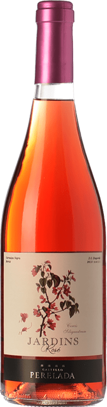 7,95 € Бесплатная доставка | Розовое вино Perelada Jardins Rosat Молодой D.O. Empordà Каталония Испания Merlot, Grenache бутылка 75 cl