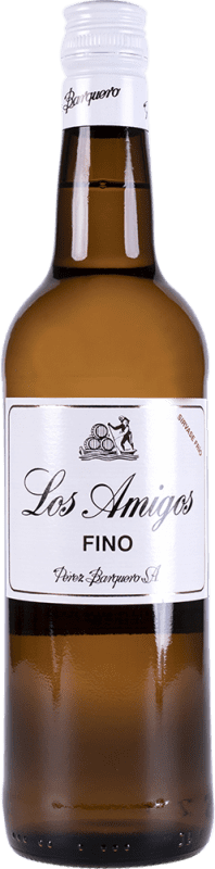 8,95 € Free Shipping | Fortified wine Pérez Barquero Fino Los Amigos D.O. Montilla-Moriles Andalusia Spain Pedro Ximénez Bottle 75 cl