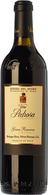 64,95 € Envío gratis | Vino tinto Hermanos Pérez Pascuas Viña Pedrosa Gran Reserva D.O. Ribera del Duero Castilla y León España Tempranillo, Cabernet Sauvignon Botella 75 cl