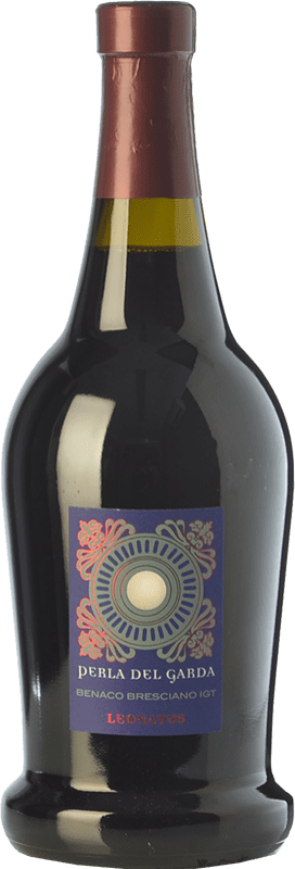 25,95 € Spedizione Gratuita | Vino rosso Perla del Garda Leonatus I.G.T. Benaco Bresciano lombardia Italia Merlot Bottiglia 75 cl