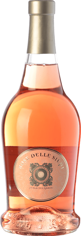 16,95 € Envío gratis | Vino Rosado Perla del Garda Rose delle Siepi Italia Rebo 75 cl