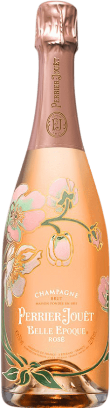 276,95 € Бесплатная доставка | Розовое игристое вино Perrier-Jouët Belle Époque Cuvée, Rosé — Розе Резерва A.O.C. Champagne шампанское Франция Pinot Noir — Пино Нуар, Chardonnay — Шардоне, Pinot Meunier — Пино Менье 75 cl