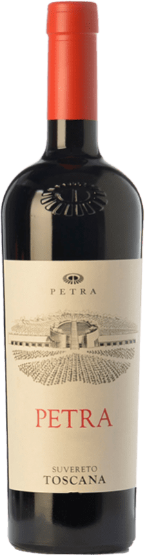 49,95 € Kostenloser Versand | Rotwein Petra I.G.T. Toscana Toskana Italien Merlot, Cabernet Sauvignon 75 cl